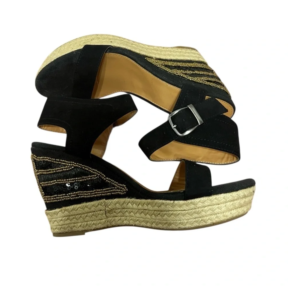 Lime Light Zena Espadrille‎ Wedges size 9